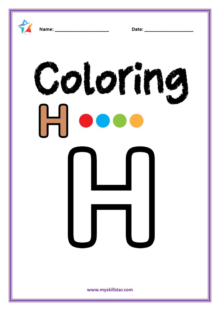 Alphatbet Tracing Worksheets letter h