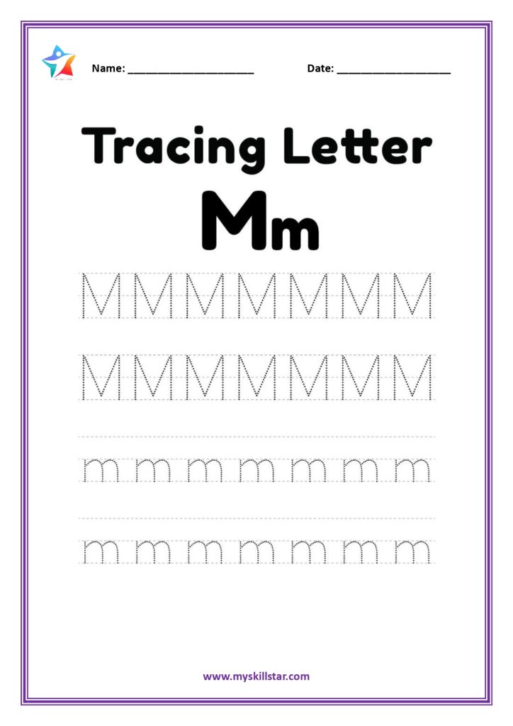 Alphatbet Tracing Worksheets letter m