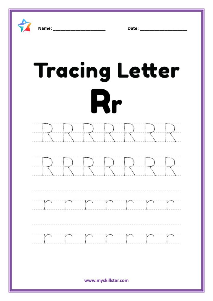 Alphatbet Tracing Worksheets letter r