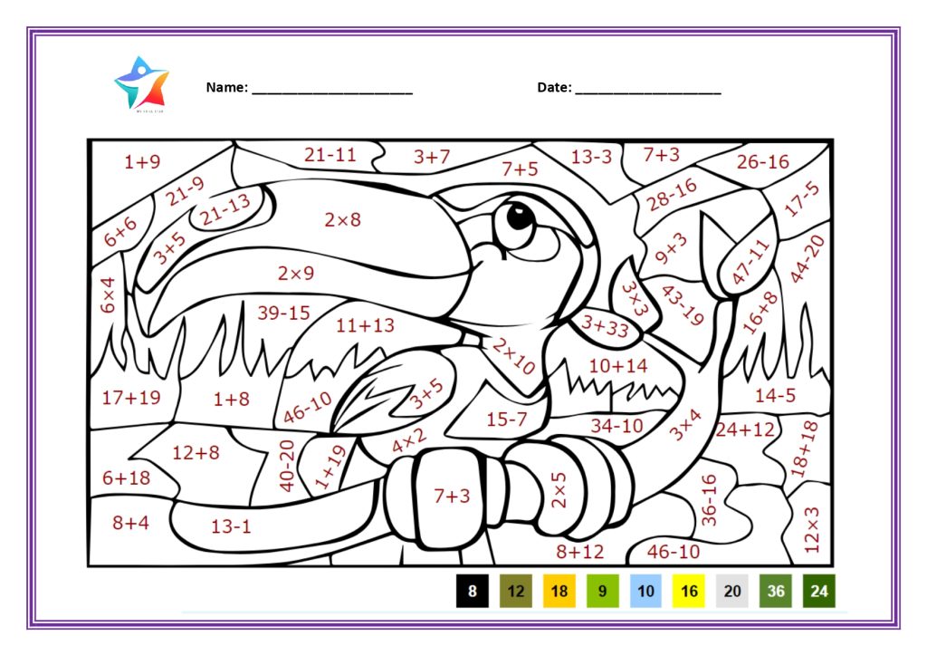 Addition and Subtraction Math Worksheets for Grade 2