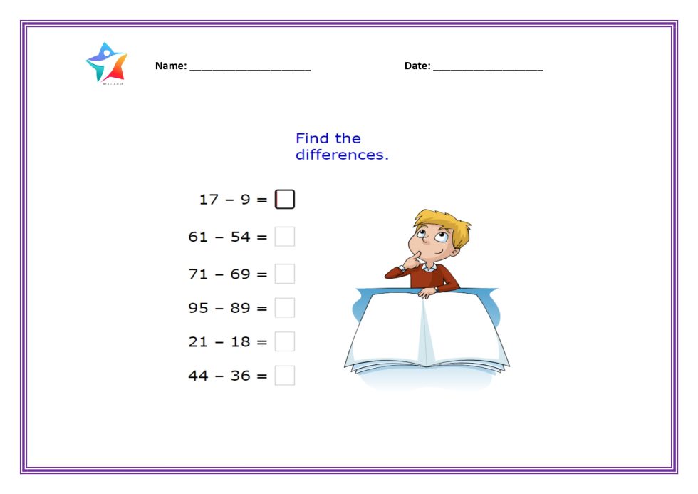 Math Worksheets for Grade 2 | My Skill Star